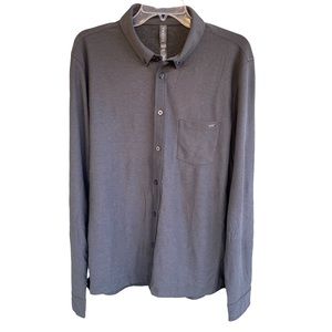 New with tag Vuori mens long sleeve casual button up shirt size L